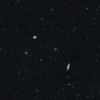 Die Eule und das Surfboard im weiten Feld (M97 und M108)