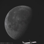 Mond Flugzeug-Vorbeiflug - Frame 862