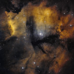 RCW32/GUM15 - ein Reflexions-, Emissions- und Dunkelnebel im Sternbild Vela in SHO