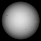 Sonne 19.09.2023 - 8" Newton - EOS 700D - Weißlicht