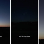 Konjunktion Venus / Jupiter im Verlauf 07. - 14.08.2025