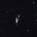 NGC5394 / NGC5395 = Arp84 im Sternbild Canes Venatici (Jagdhunde)