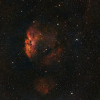 RCW19 - ein Emissionsnebel im Puppis - aufgenommen mit dem Seestar S30Pro