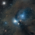 Kugelsternhaufen NGC6723 im Schützen und benachbarte Reflexionsnebel NGC6726,6727,6729 und IC4812 in der Südlichen Krone