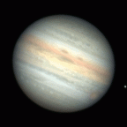 Jupiter mit Europa und Io am 20.08.2021 ab 22:41UT