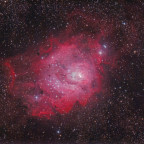 M8 vom 14.06.21 neu bearbeitet: 8" f/4 Newton + Canon 77da; 218x20 sec mit Baader Skyglow Filter; bortle 8;