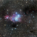 Weihnachtsbaum-Sternhaufen NGC 2264 mit NGC 2261 (Hubble's Variable Nebula)