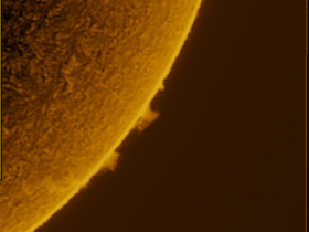Sonne in Halpha am 13.06.2024
