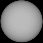 Sonne 20.06.2023 - 8" Newton - Weißlicht