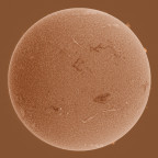 Sonne in H-alpha am 11.06.2023 (invertiert)