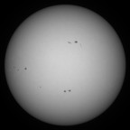 Sonne 17.08.2023 - 8" Newton - EOS 700D - Weißlicht