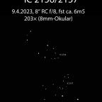 IC 2156 und 2157, Doppelhaufen in den Zwillingen