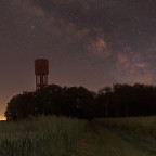 Uvekovener Wasserturm unter der Milchstraße