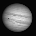 Jupiter, Io und Schatten, 60 mal 30 s animiert