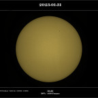 Sonne in WL vom 31.01.2023
