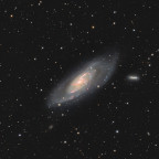 M106 (RGB plus H-alpha), Ausschnittvergrößerung