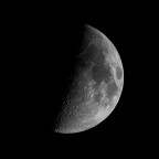 Mond, zunehmend (40%) mit der Vaonis Stellina