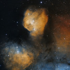 IC1274 + IC1275  - zwei Emissionsnebel im Sternbild Schütze