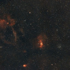 Hummerschere (Sh2-157) ,Bubble (NGC7635), M52 und NGC7538 - ein Mosaik mit dem winzigen Seestar S30
