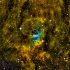 NGC7635 Schmalbandaufnahme in "Hubble Palette" Darstellung