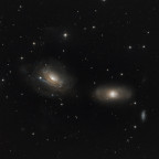 Galaxiengruppe NGC3169, NGC3166 und NGC 3165 im Sternbild Sextant (LRGB-Aufnahme)