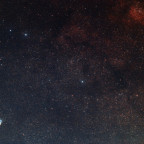 Hantelnebel Pudelhaufen und NGC6823