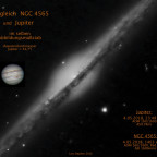NGC 4565 vs. Jupiter