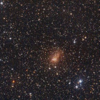 Galaxie IC 10 in Cassiopeia: 8" f/4 Newton, Canon 600da; kein Filter; 2h 39 min in 3 min subs