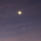 Mond mit Venus, jupiter und Merkur - 20.08.2025