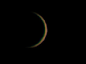 Venus Aufgenommen am 09.03.2025 in Farbe