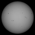 Sonne 22.07.2023 - 8" Newton - Weißlicht