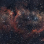 IC1848 3x3 Mosaik mit dem Skywatcher Esprit 120ED und dem ASIAir plus