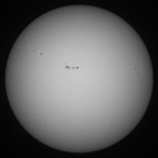 Sonne 09.09.2023 - 8" Newton - EOS 700D - Weißlicht