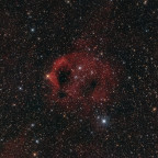 SH2-173 (Phantom der Oper) - 4 Stunden - RGB + Schmalband - OSC ToupTek 2600 Color - Skywatcher 8" Quattro f/4