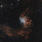 IC405 "Flaming Star Nebula" mit dem 72/400er Apo (volles Feld)