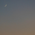 Die Mondsichel bei der Venus.