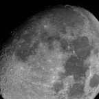 Zunehmender Mond (77%) vom 8.2.2025