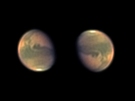 Mars am 29. Juli 2022 (IR-RGB)