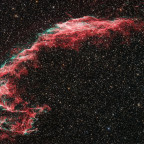 Cirrus Nebel (NGC6992) - 3,5 Stunden - Schmalband+RGB - OSC ToupTek 2600 Color - Skywatcher 8" Quattro f/4