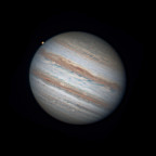 Io's Aufgang über Jupiter am 30. September 2023