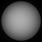 Sonne 07.10.2023 - 8" Newton - EOS 700D - Weißlicht