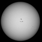 Sonne im Weißlicht am 05. August 2025 um 16:06 MESZ