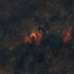 Sh2-155 Cave-Nebula und Sh2-154 bei Vollmond mit dem Seestar S30Pro