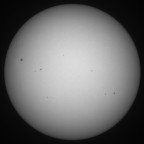 Sonne 13.10.2023 - 8" Newton - EOS 700D - Weißlicht