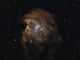 NGC 2175 Affenkopf Nebel mit Seestar S50 Originalfarben