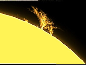 Sonne Gestern mit dem 50er Lunt