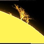 Sonne Gestern mit dem 50er Lunt