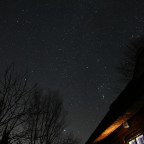 Der Sternenhimmel hinter unserem Haus am 14.01.2024