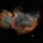 IC1848 Seelen-Nebel (Schmalband-Hubble-Versuch ohne SII)
