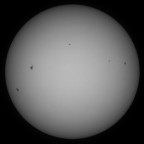 Sonne 24.08.2023 - 8" Newton - EOS 700D - Weißlicht